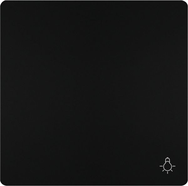 Tecla simbolo luz color negro mate