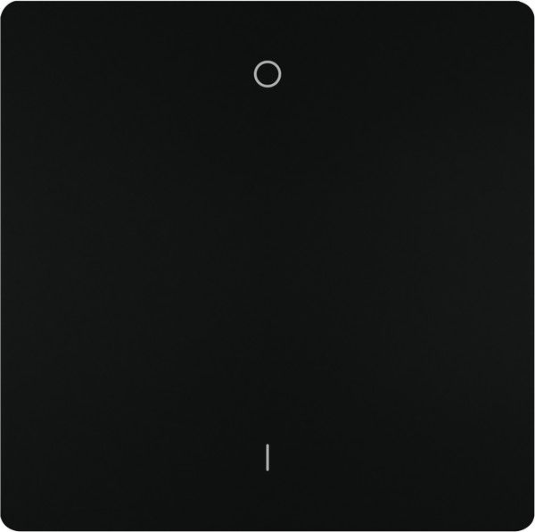 Tecla bipolar I/O color negro mate