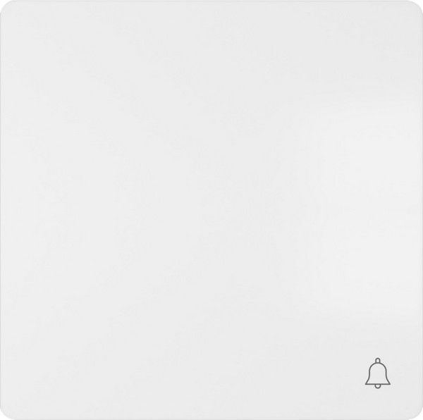Tecla simbolo timbre color blanco mate