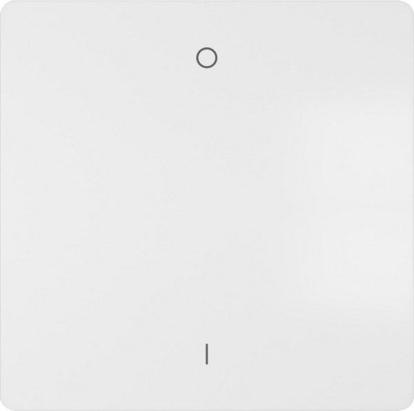Tecla bipolar I/O color blanco mate