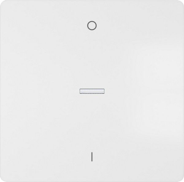 Tecla bipolar I/O. difusor color blanco mate