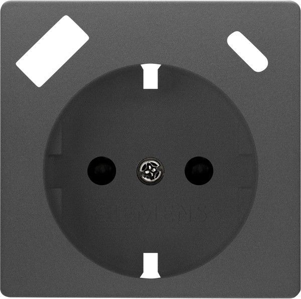Tapa schuko usb ac. carbono metal