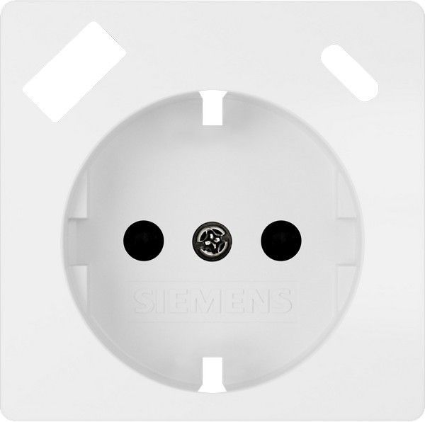 Tapa schuko usb ac color blanco mate