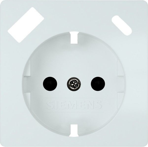 Tapa schuko usb ac blanco polar