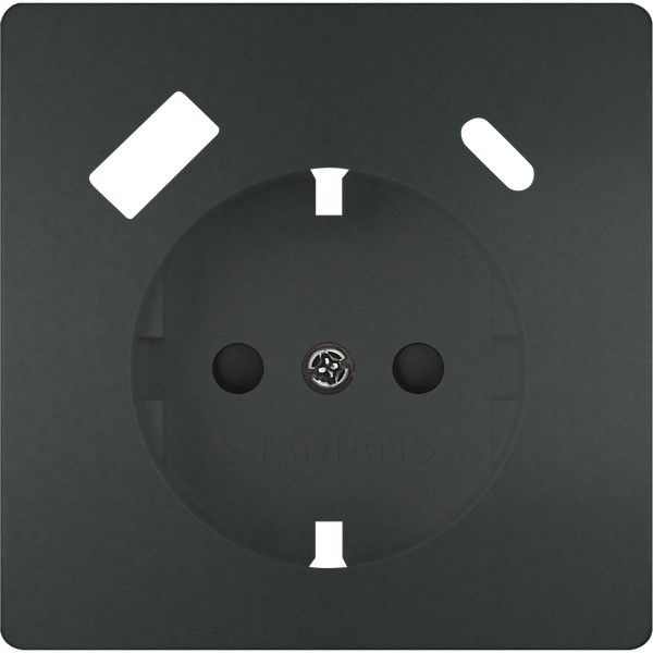 Tapa base enchufe seguridad usb ac antracita cos