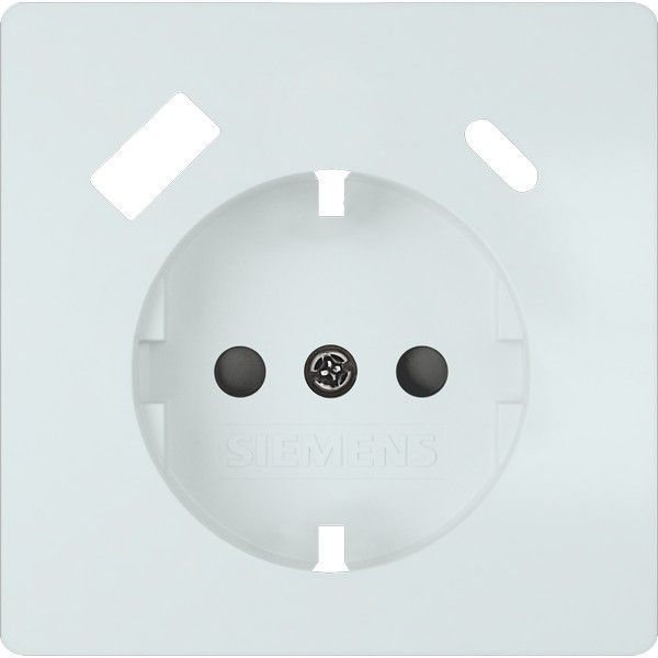 Tapa base enchufe seguridad 2 usb ac blanco polar
