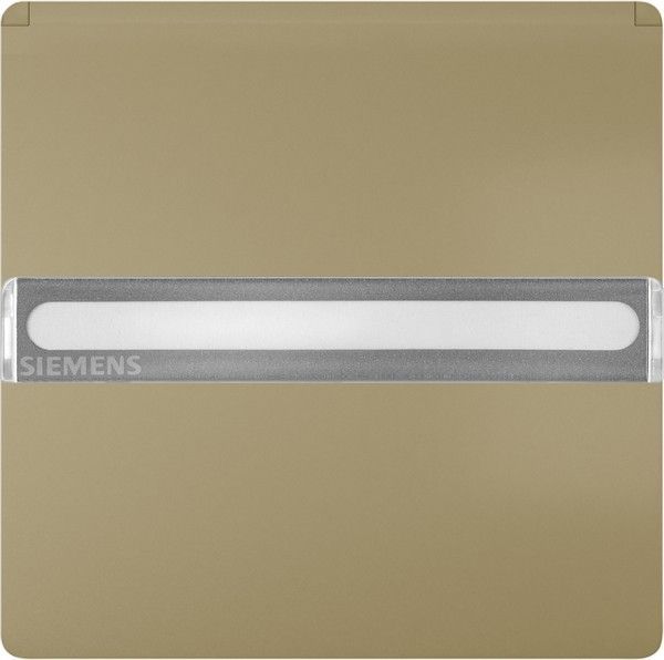 Tapa abatible schuko protección de seguridad etiqueta indicador de servicio dorado malta