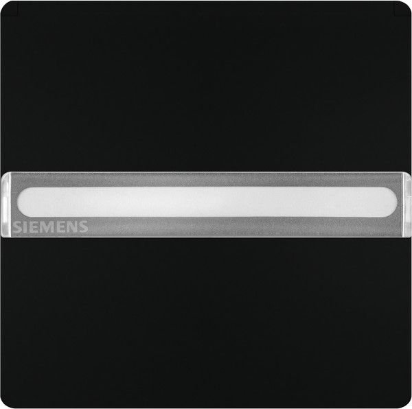 Tapa abatible schuko protección de seguridad etiqueta indicador de servicio color negro mate