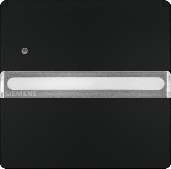 Tapa abatible schuko protección de seguridad etiqueta indicador de servicio color negro mate