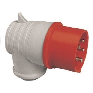 Clavija acodada 2p + t 16A ip 44