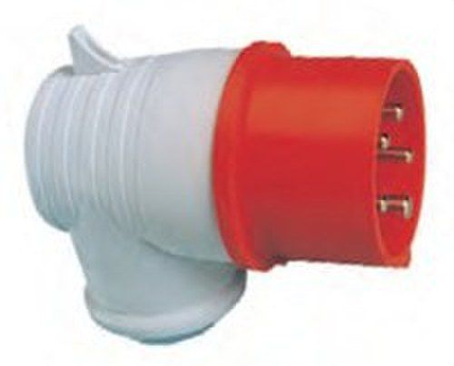 Clavija acodada 3p + n + t 16A ip 44