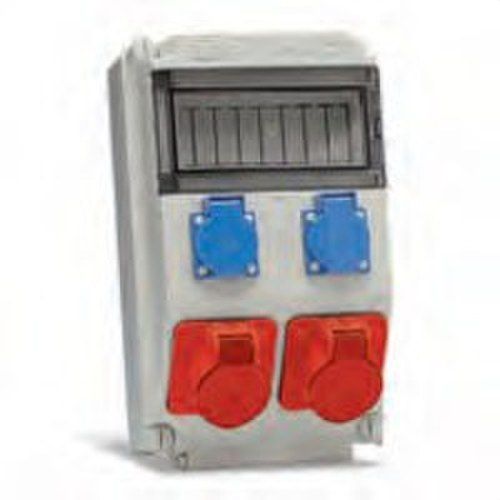 Caja t con bases(2 de 2p + t 16A. 2 4p + t 32A