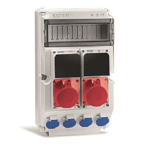 Caja"t"con bases:4x2p + t16a 1x3p + t16a i.y 1