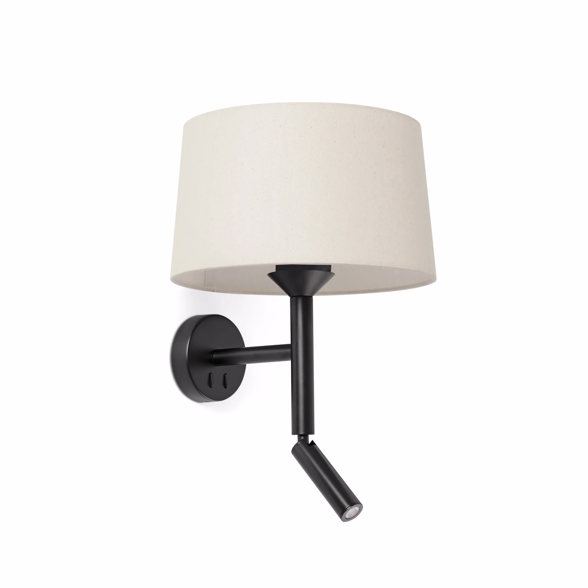 WINDSOR Aplique con lector negra/lino