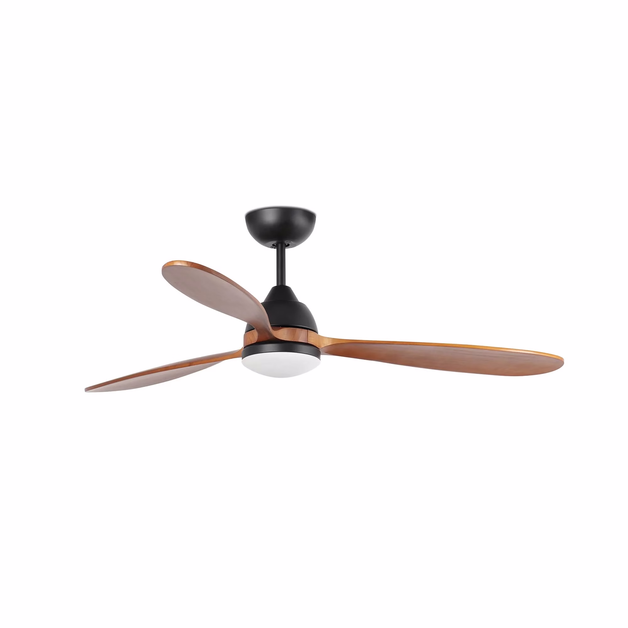 POROS L LED Ventilador negro/nogal