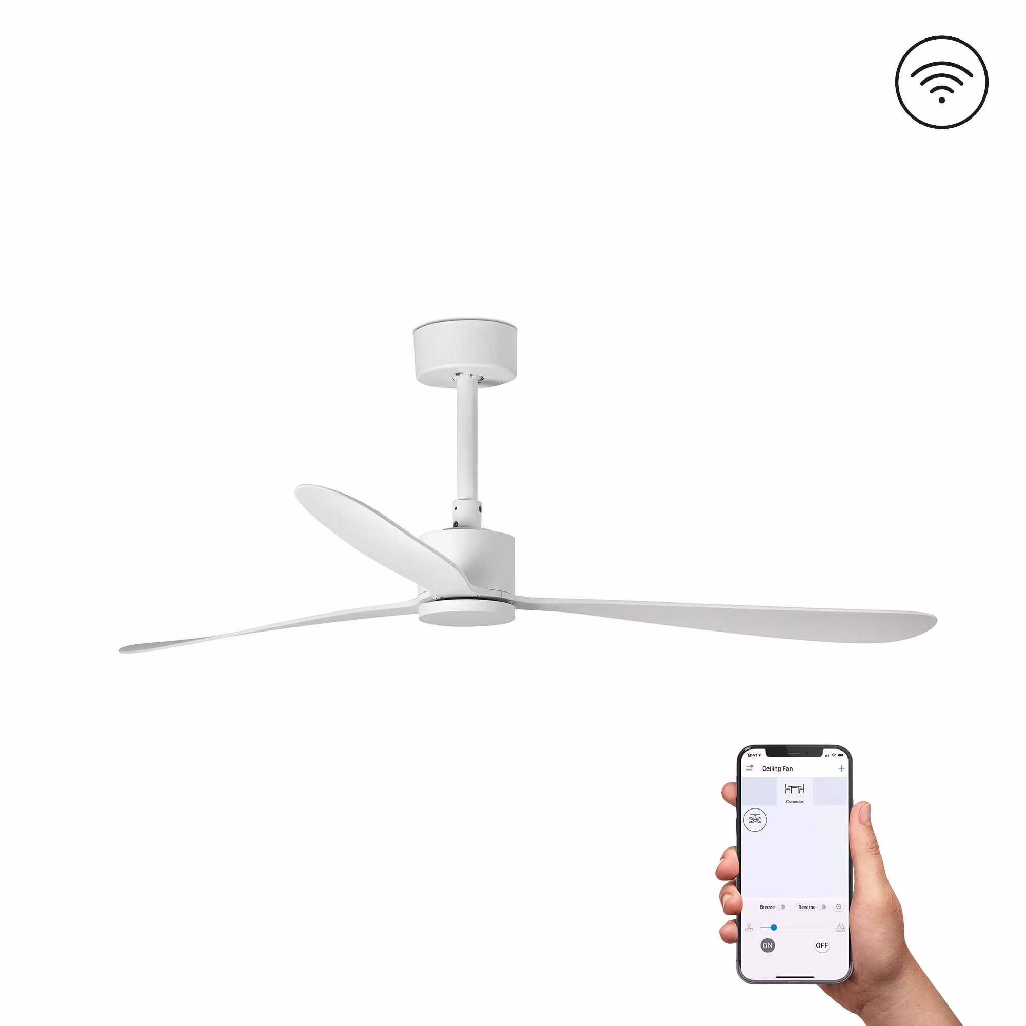 AMELIA L Ventilador blanco TUYA