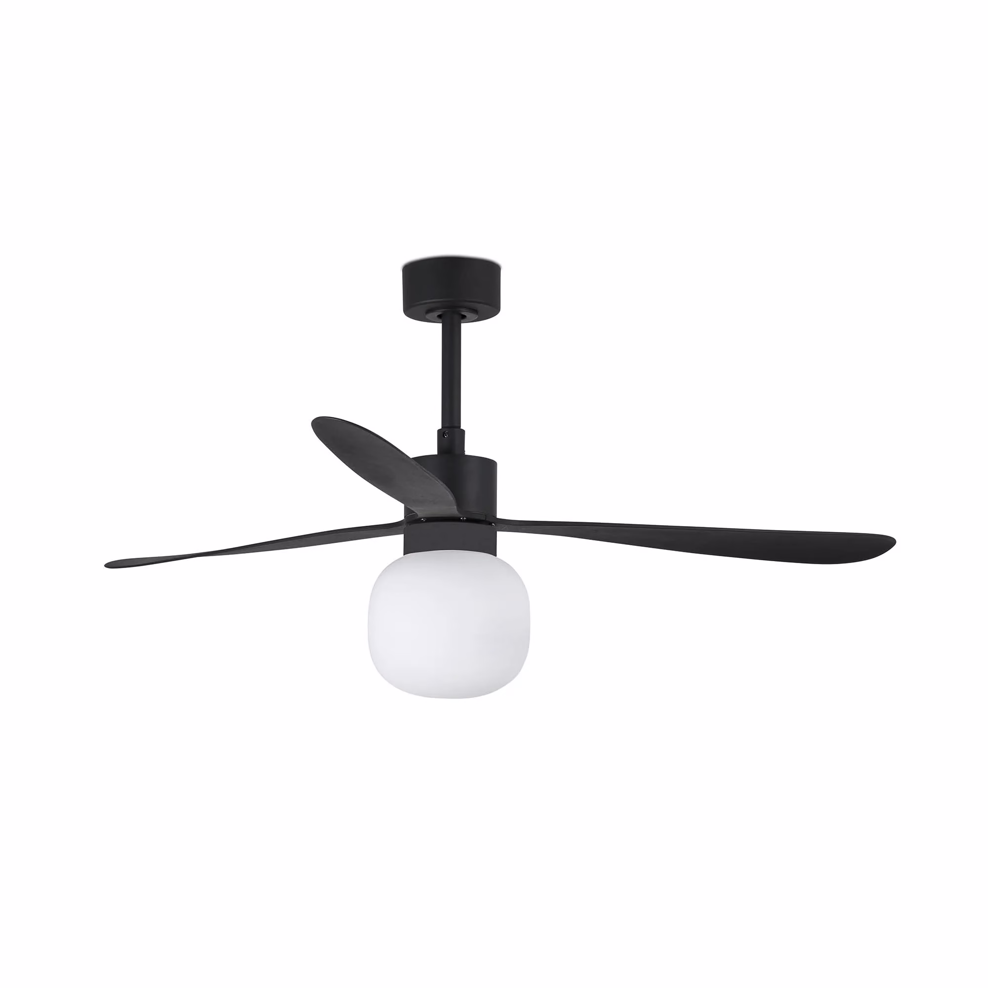 AMELIA BALL Ventilador negro/negras Wall Control 2700K