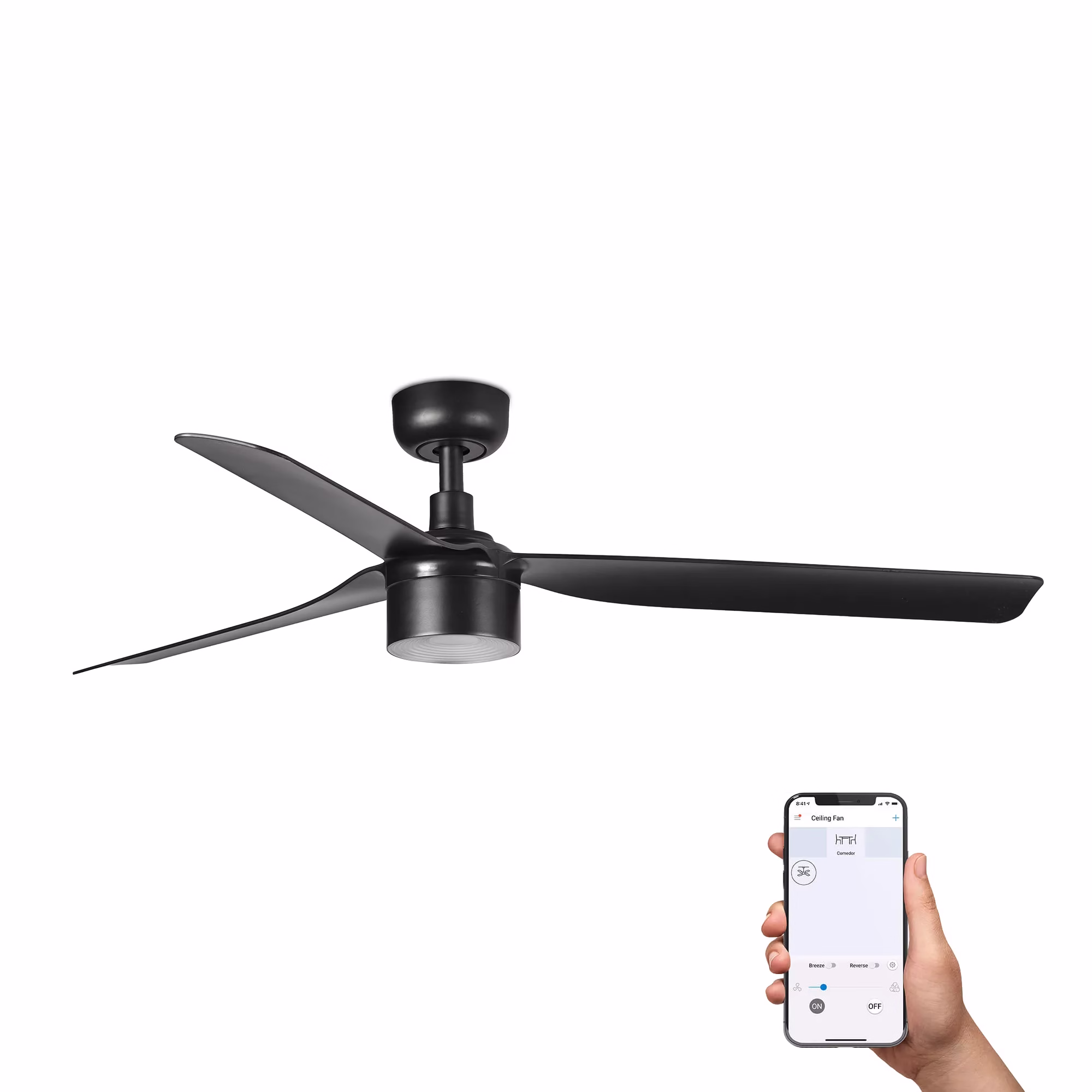 PUNT TEK M Ventilador negro 2700K TUYA