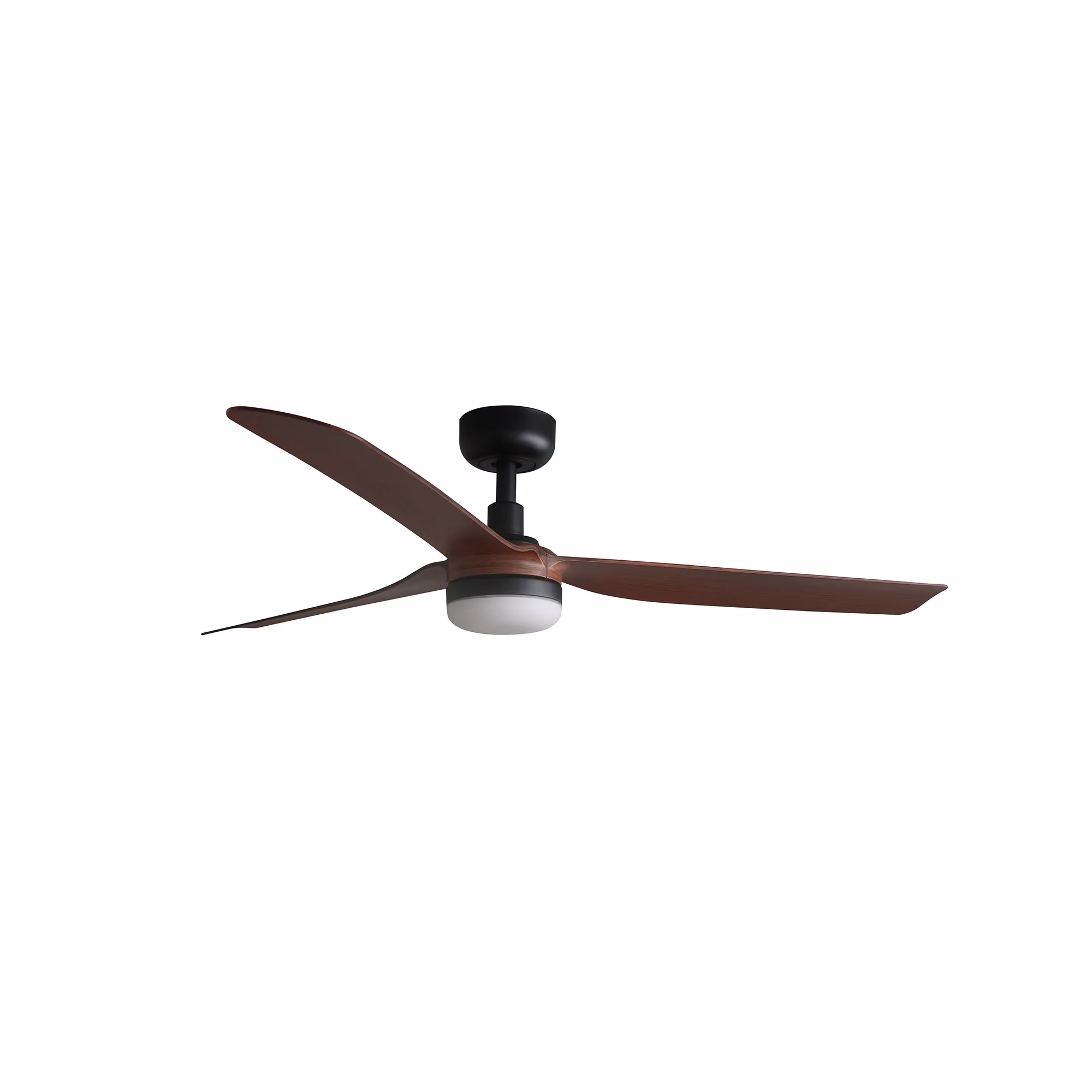 PUNT M Ventilador negro/nogal 18W SWT