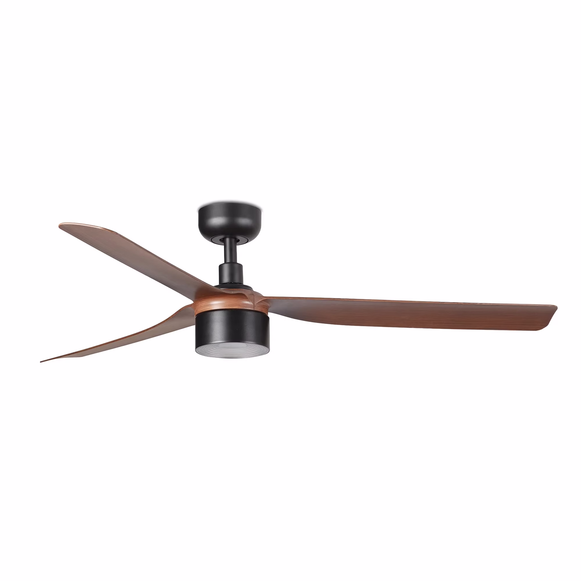 PUNT TEK M Ventilador negro/nogal 2700K
