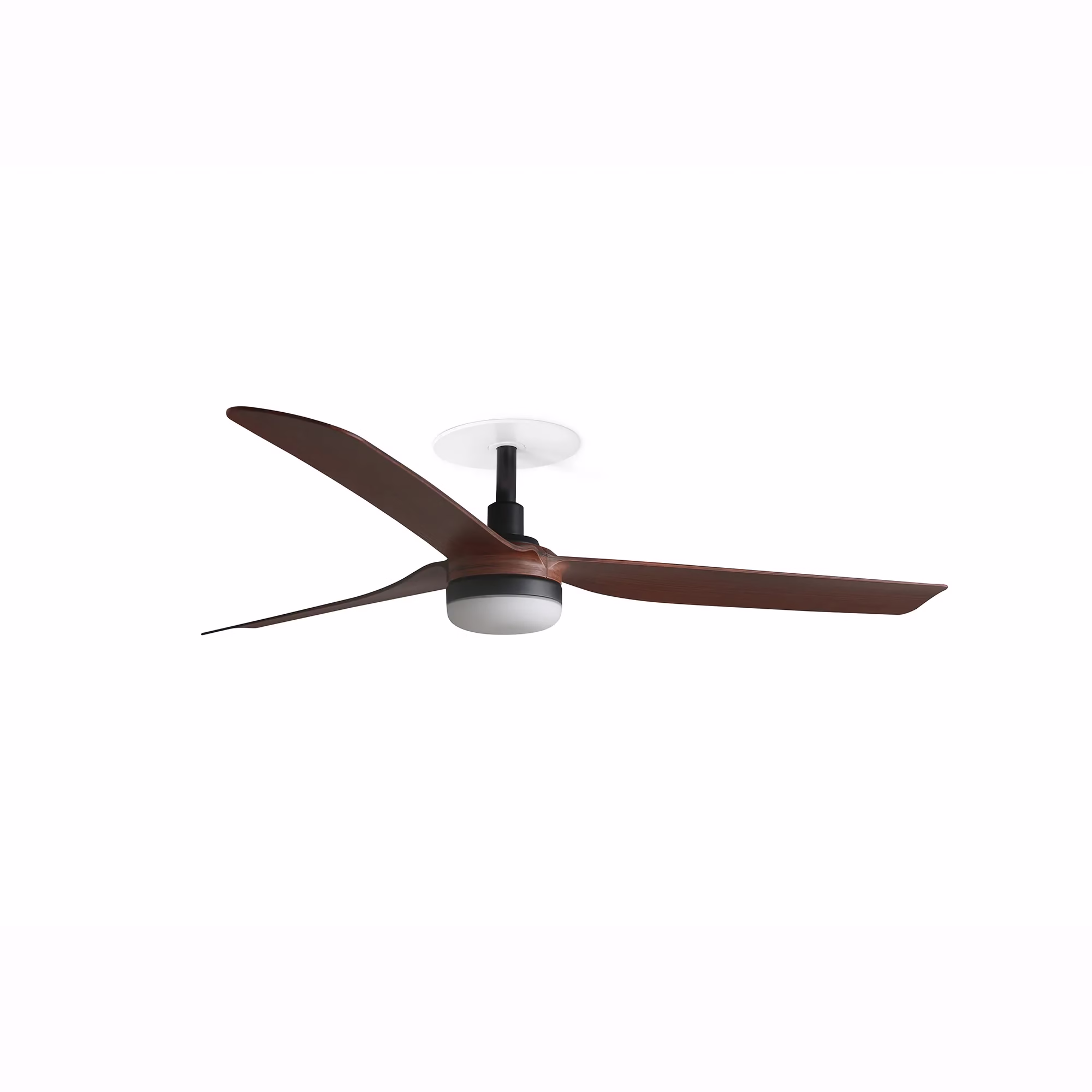 PUNT RECESSED M Ventilador negro/nogal 18W SWT