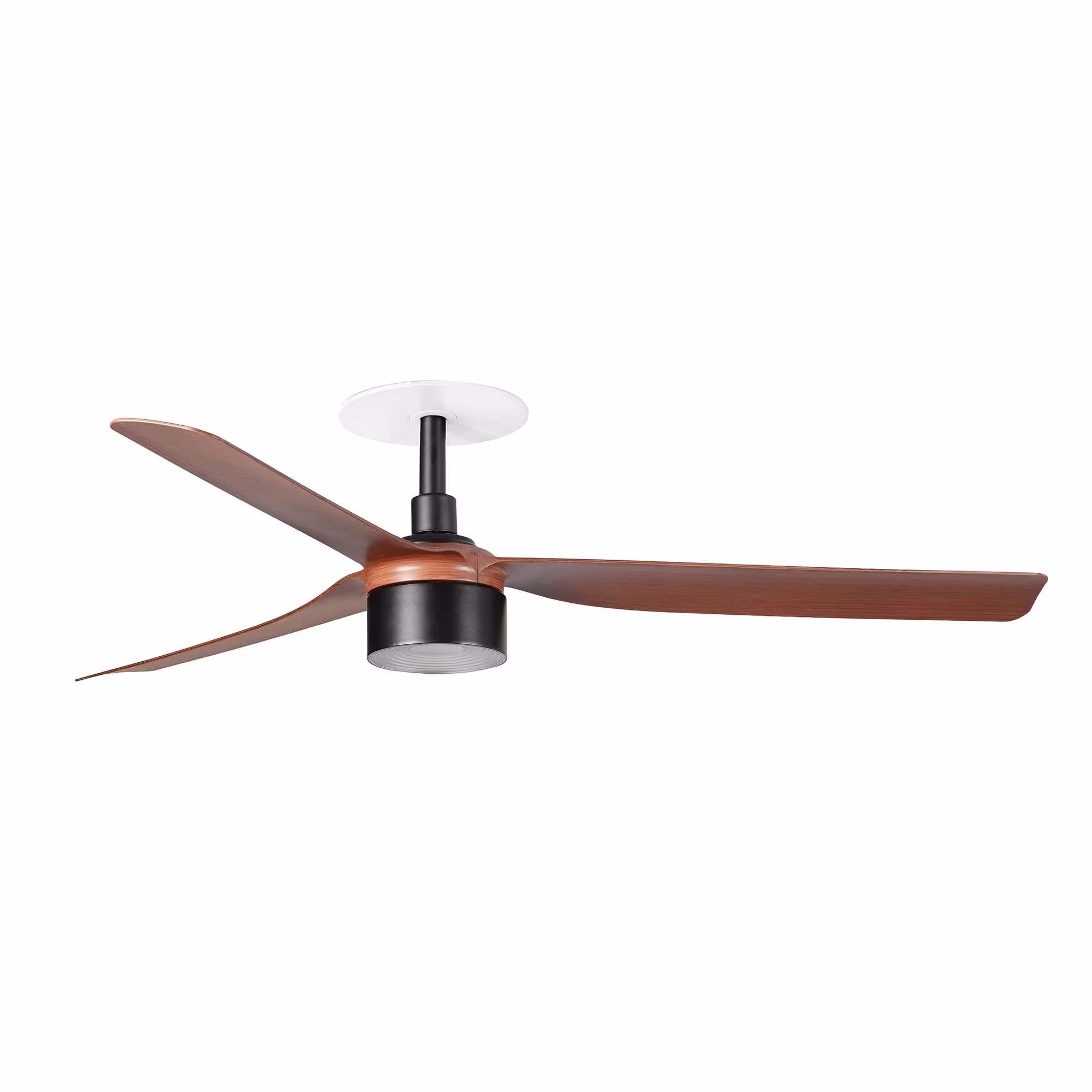 PUNT RECESSED TEK M Ventilador negro/nogal 2700K