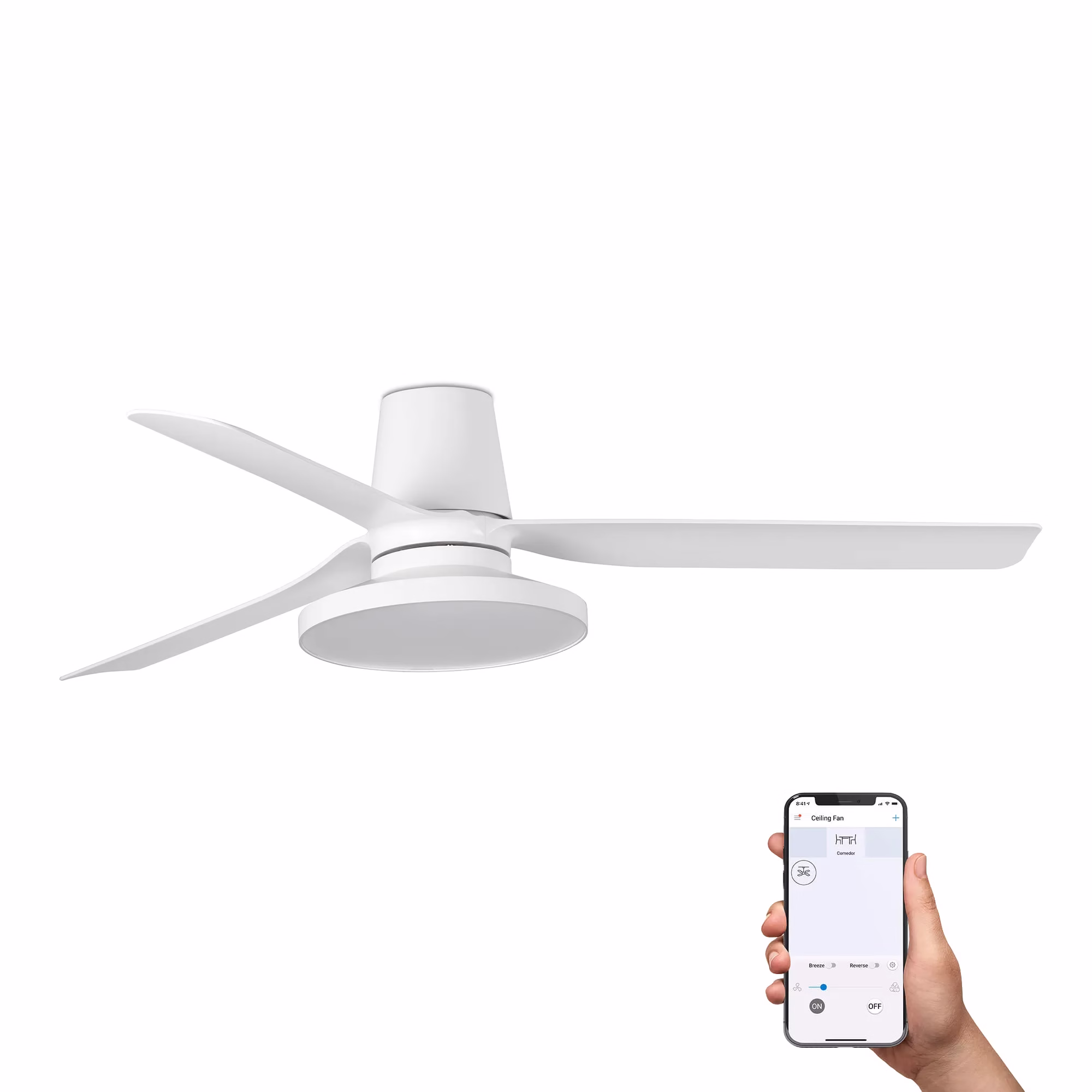 PUNT TUB M TAK Ventilador blanco 2700K TUYA