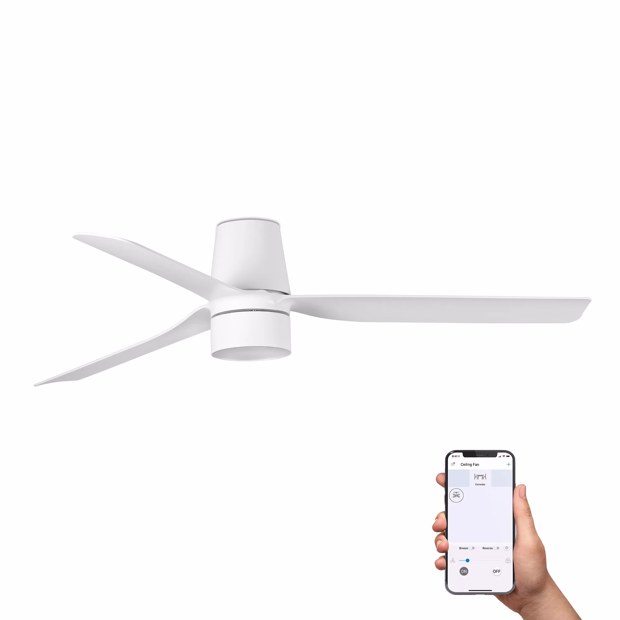 PUNT TUB M TEK Ventilador blanco 3000K TUYA
