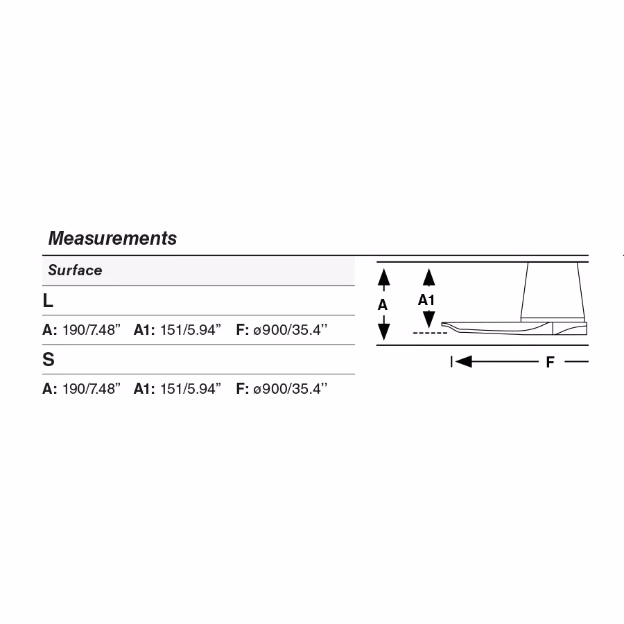 HEYWOOD TUB S Ventilador blanco/pino medidas