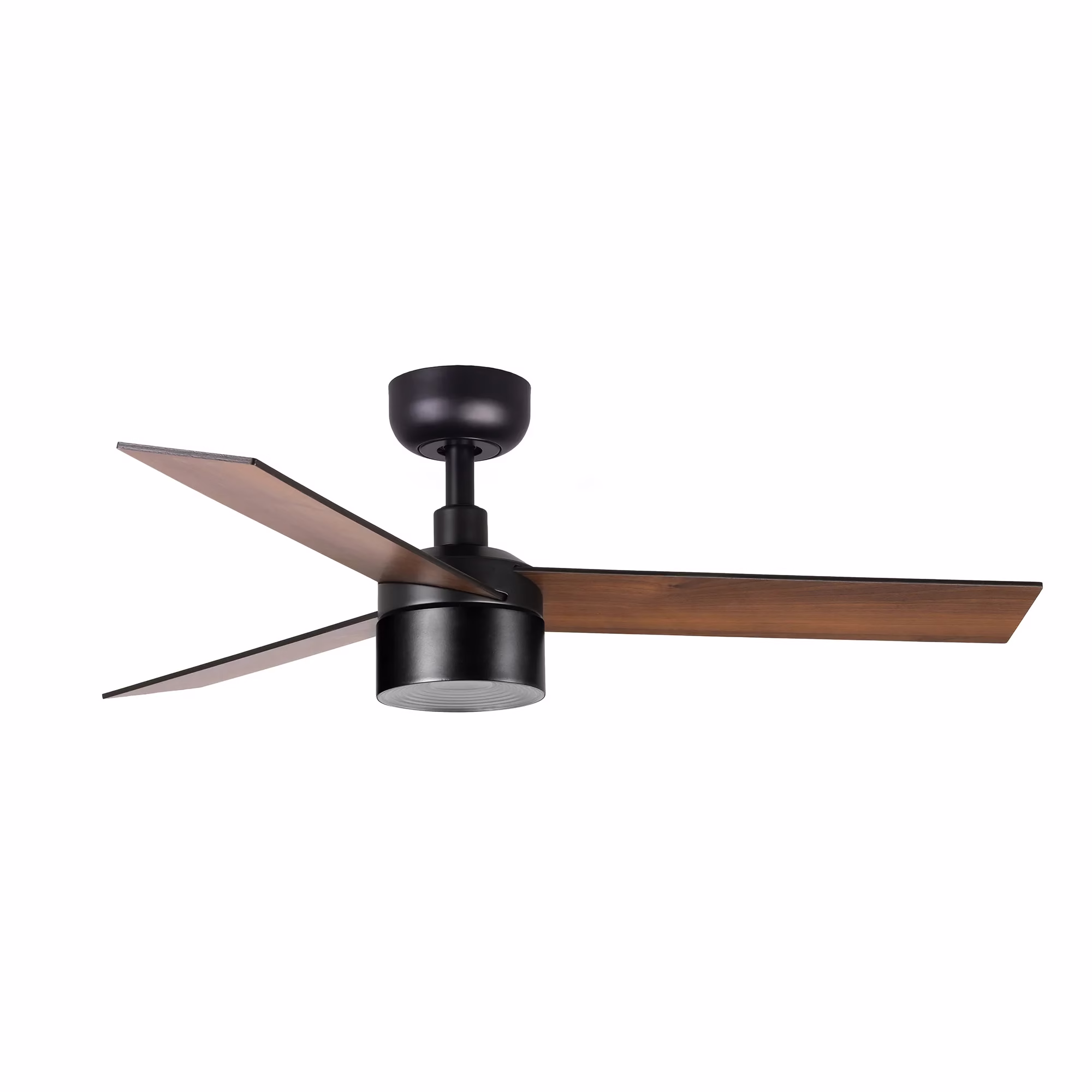 RUDDER TEK 3 S Ventilador negro/nogal 4000K