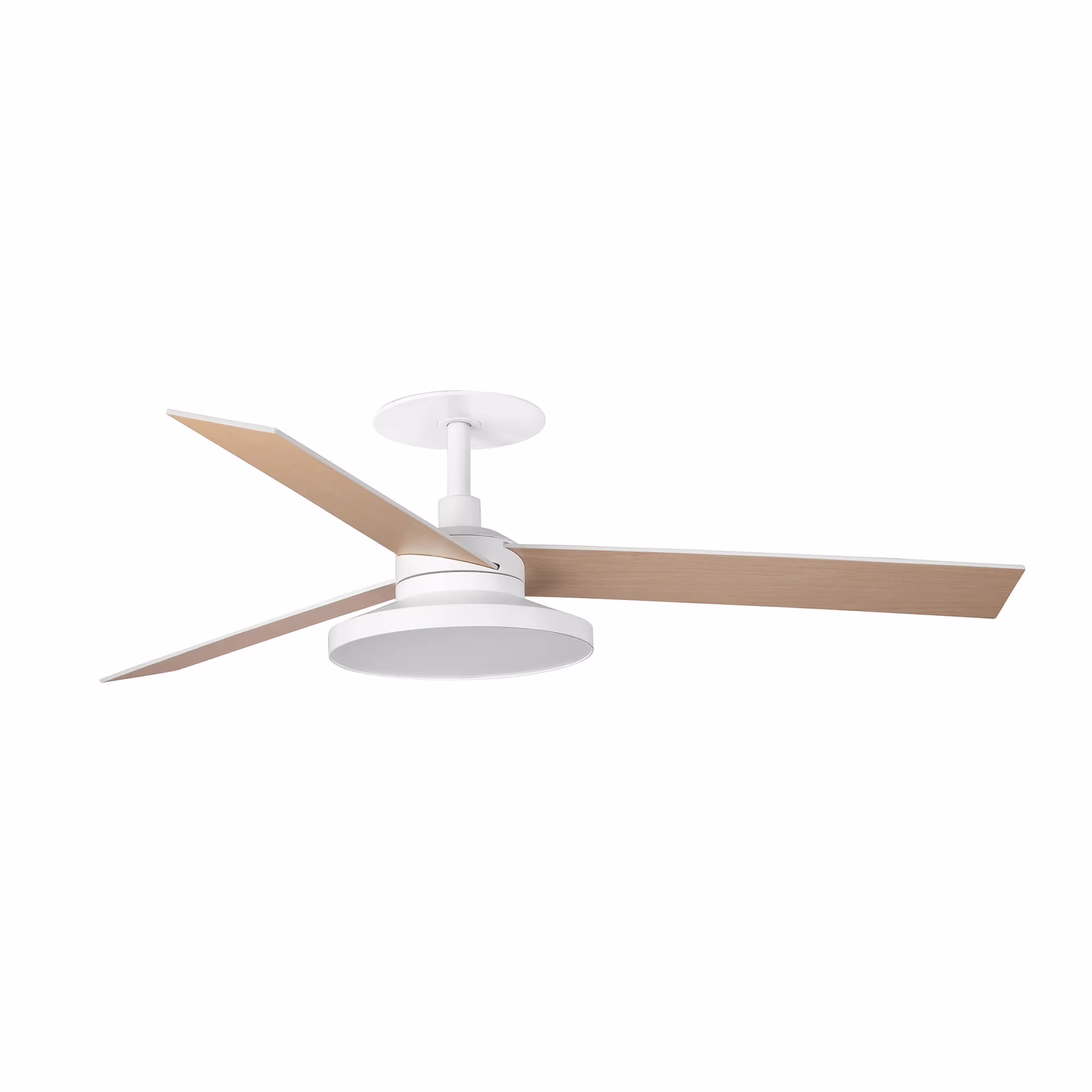 RUDDER RECESSED TAK 3 L Ventilador blanco/fresno 2700K