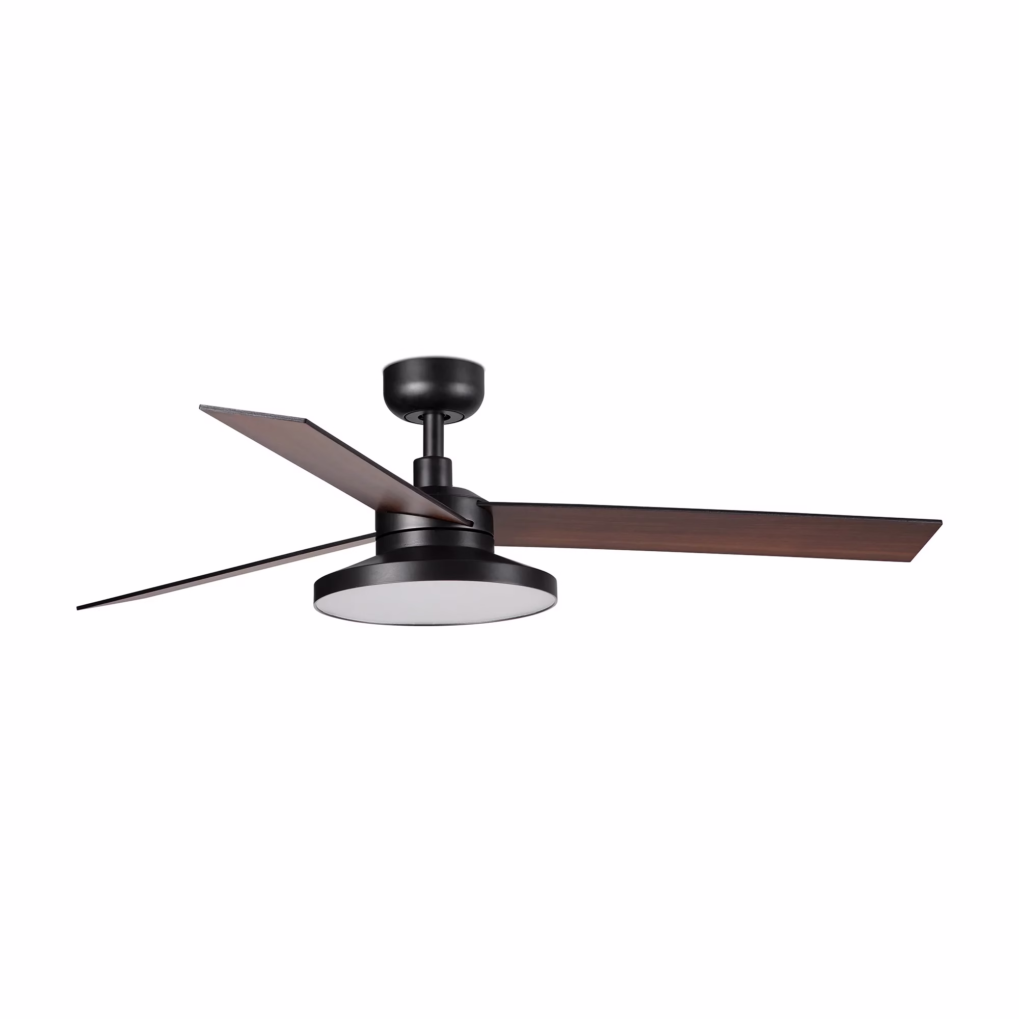 RUDDER TAK 3 L Ventilador negro/nogal 4000K