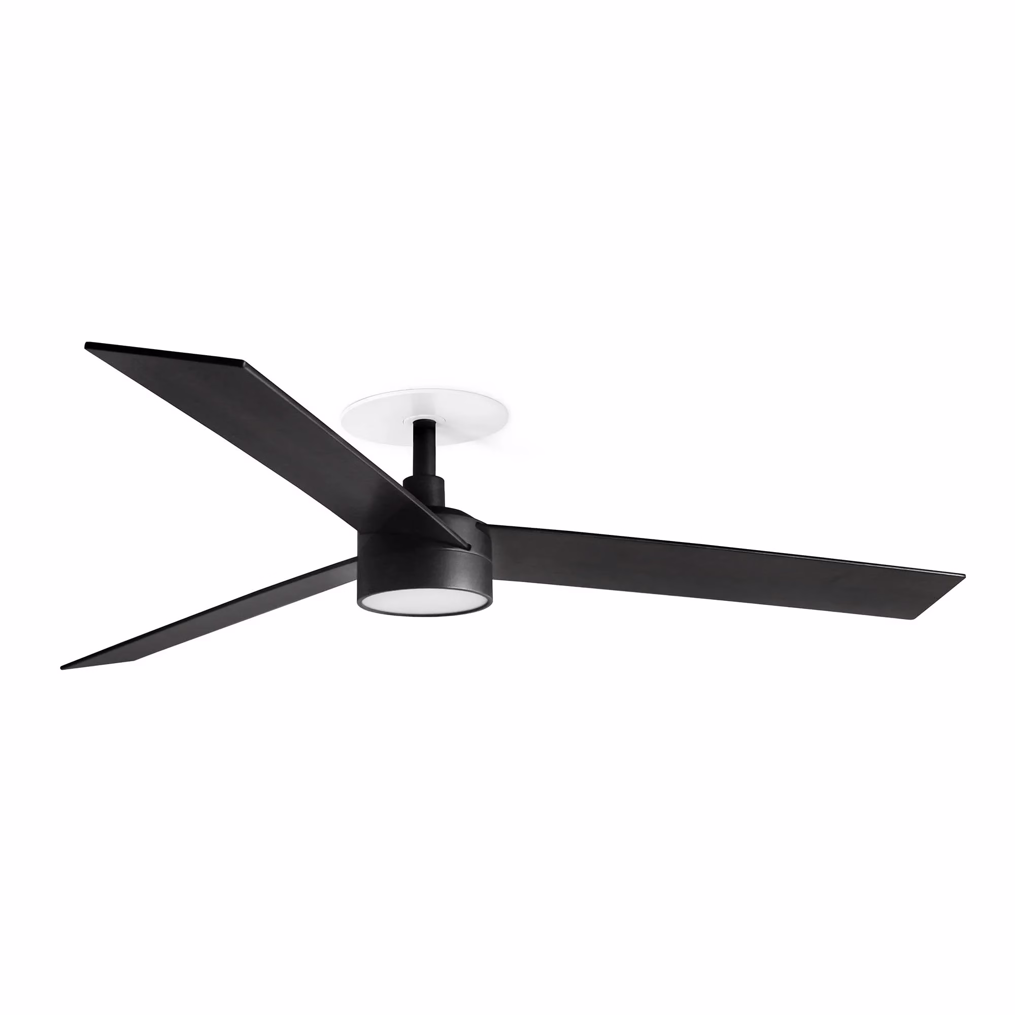 RUDDER RECESSED 3 L Ventilador negro/nogal 20W SWT
