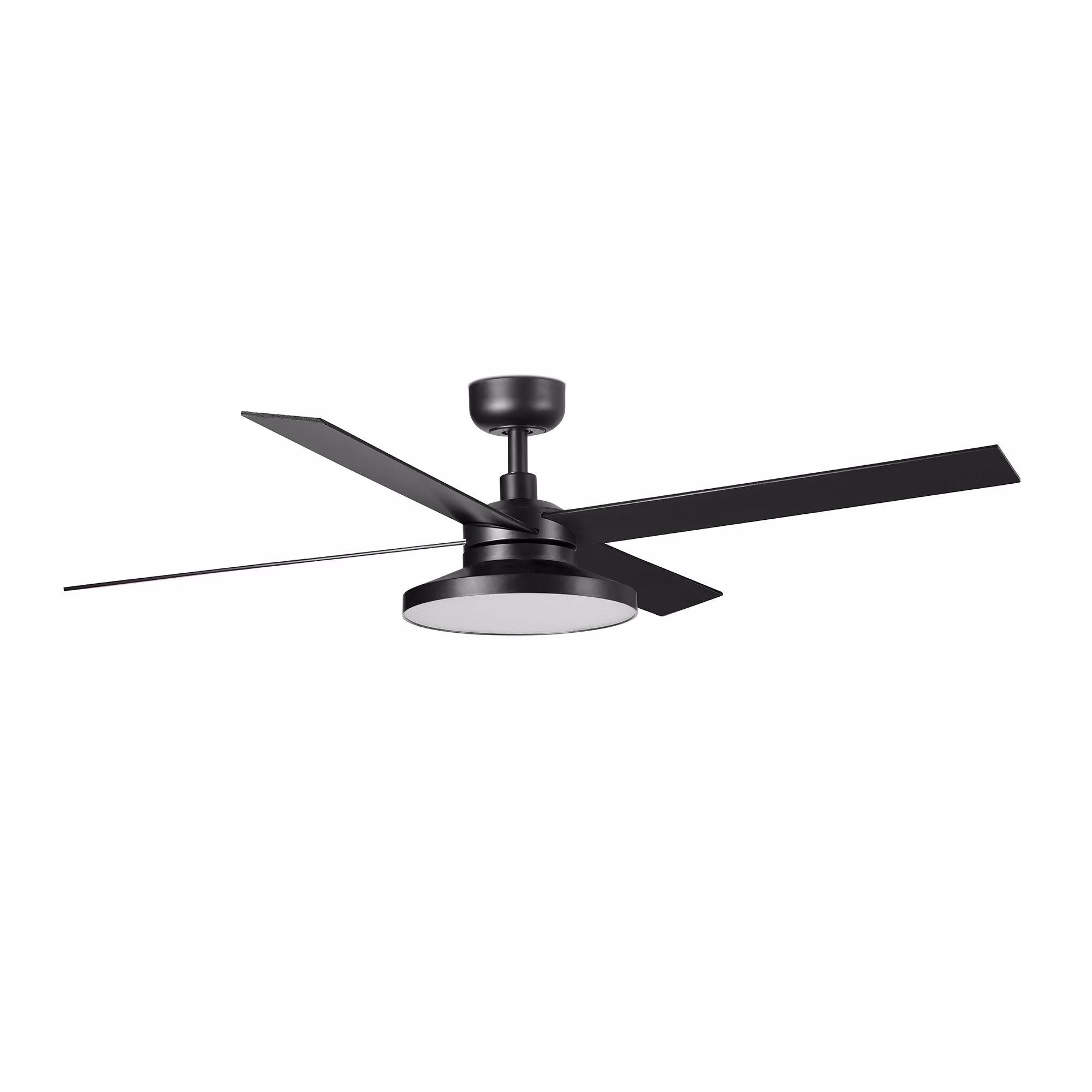 RUDDER TAK 4 L Ventilador negro/nogal 2700K