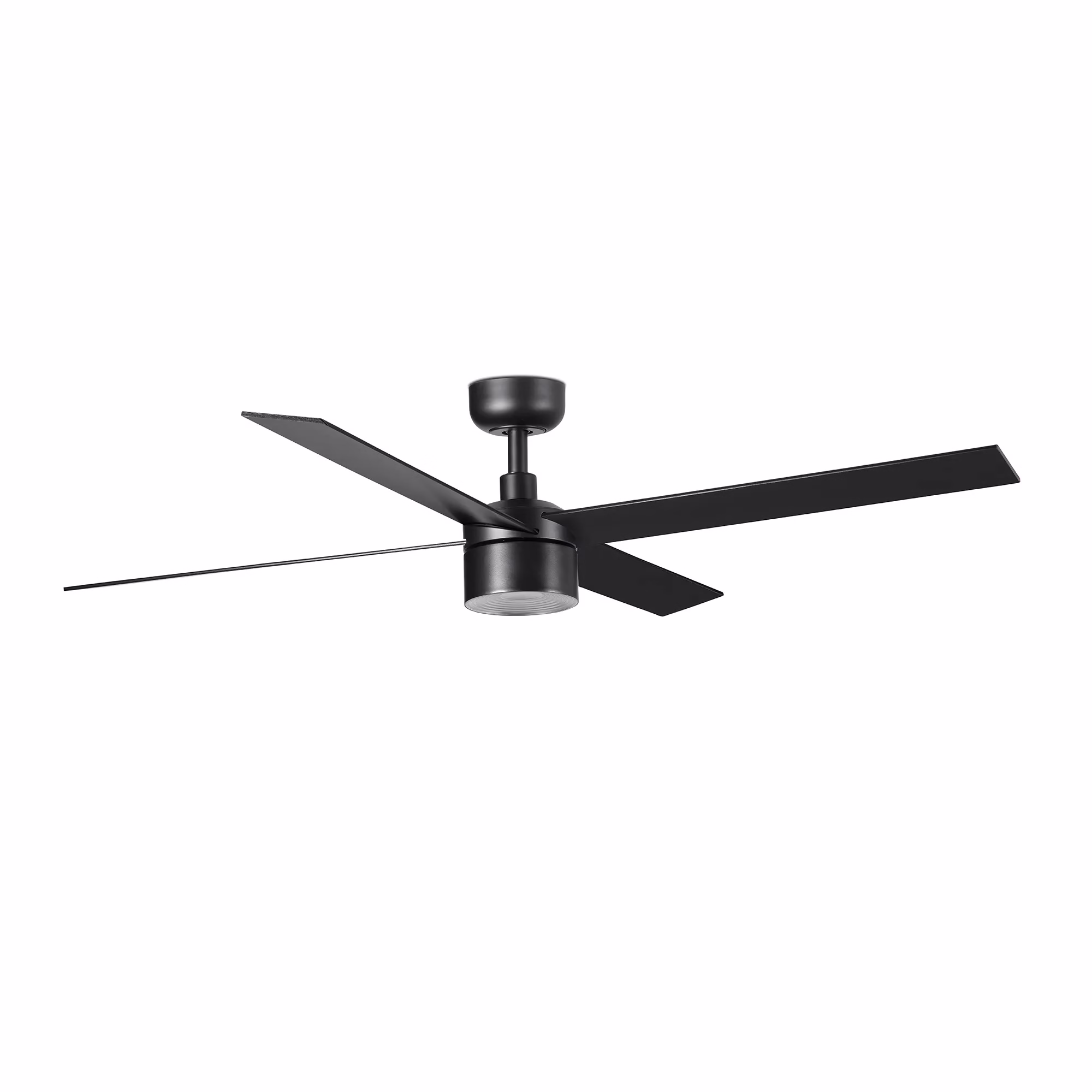 RUDDER TEK 4 L Ventilador negro/nogal 4000K
