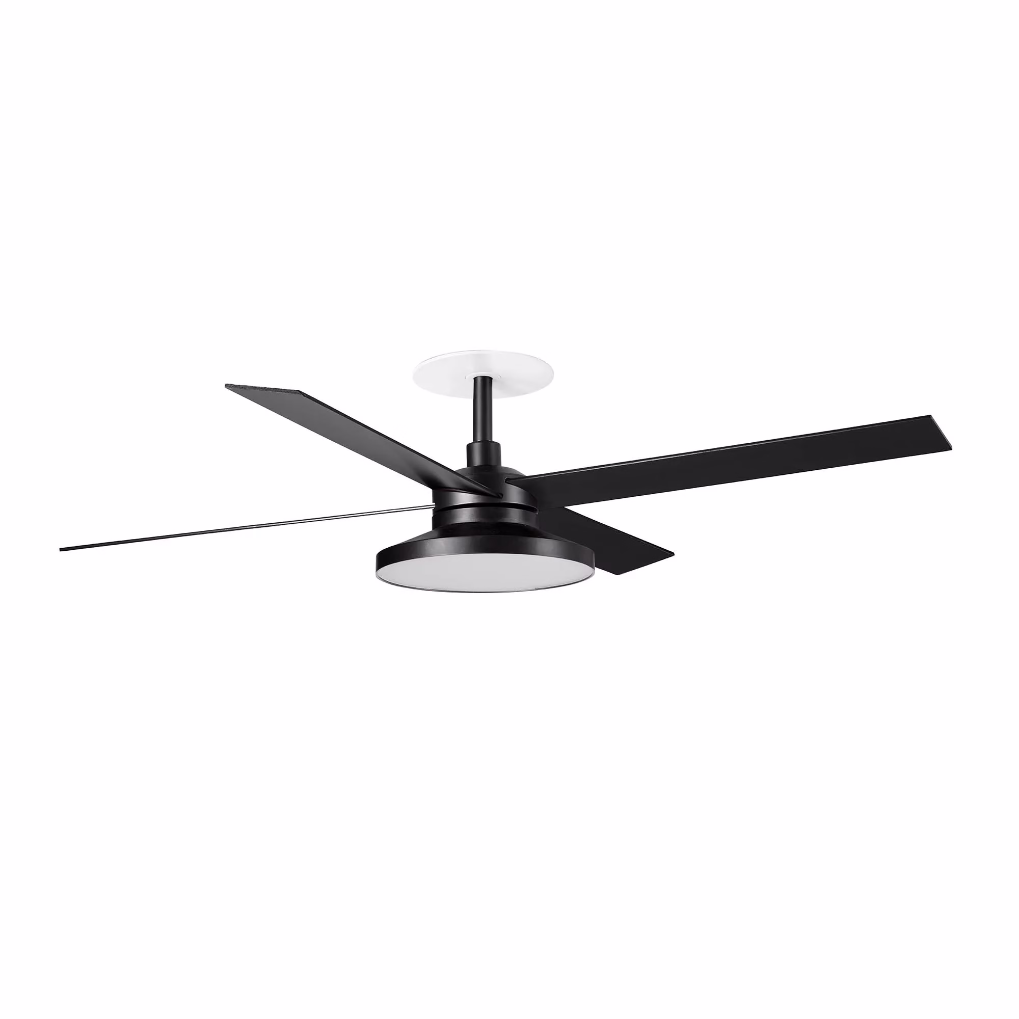 RUDDER RECESSED TAK 4 L Ventilador negro/nogal 2700K