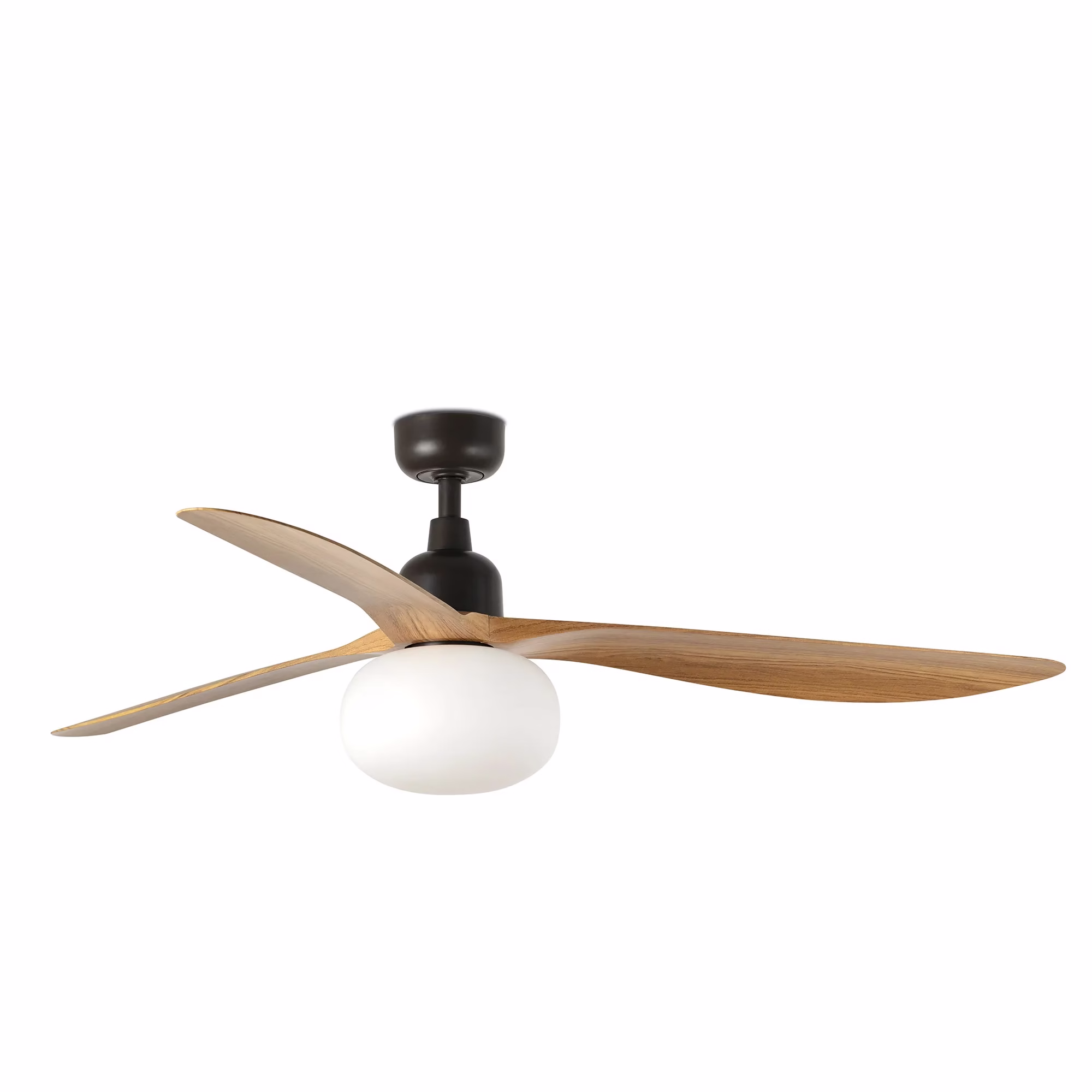 OUTWOOD L Ventilador de techo marrón/roble E27