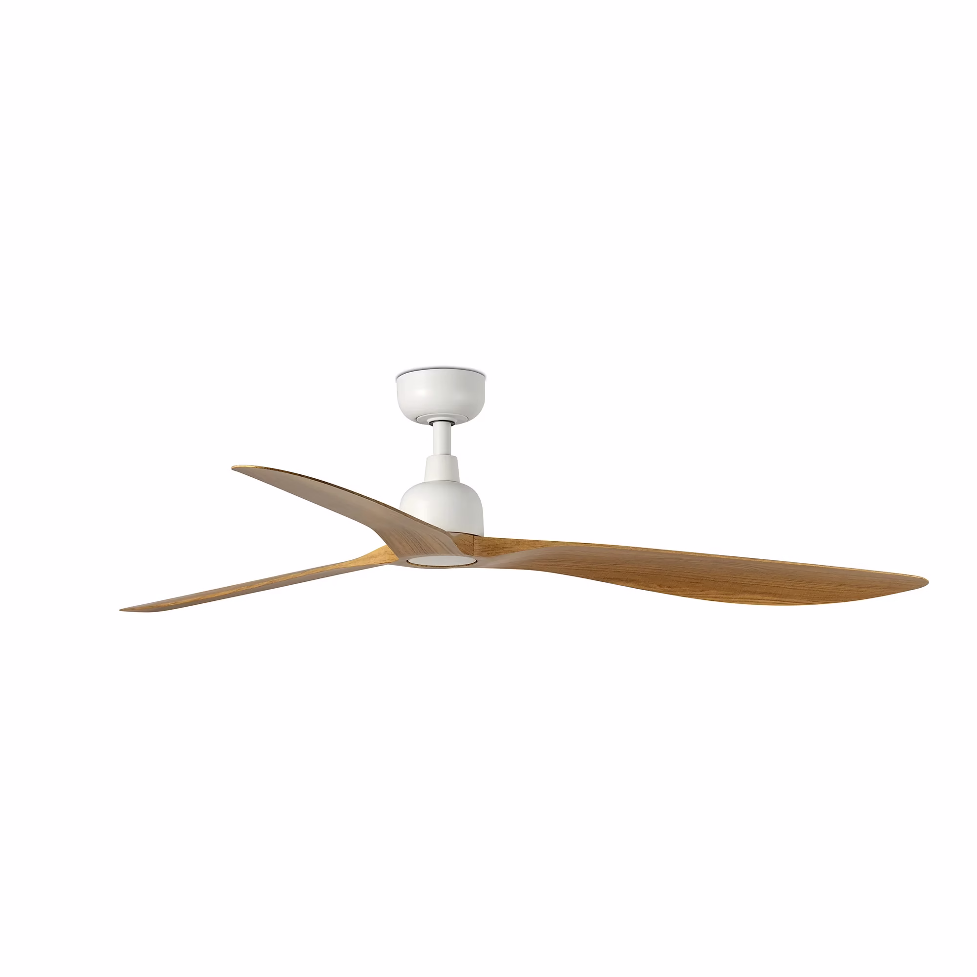 OUTWOOD L Ventilador blanco/madera roble IP44