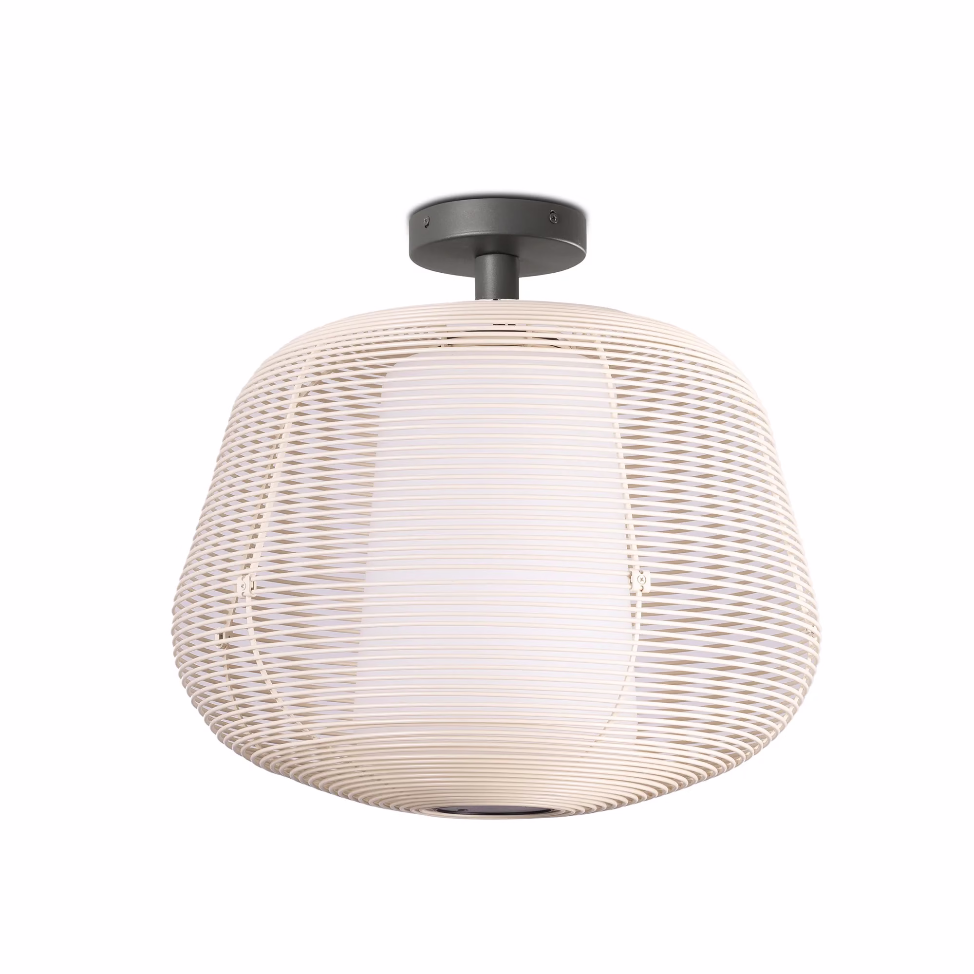 NARA S Colgante fija beige 1xE27