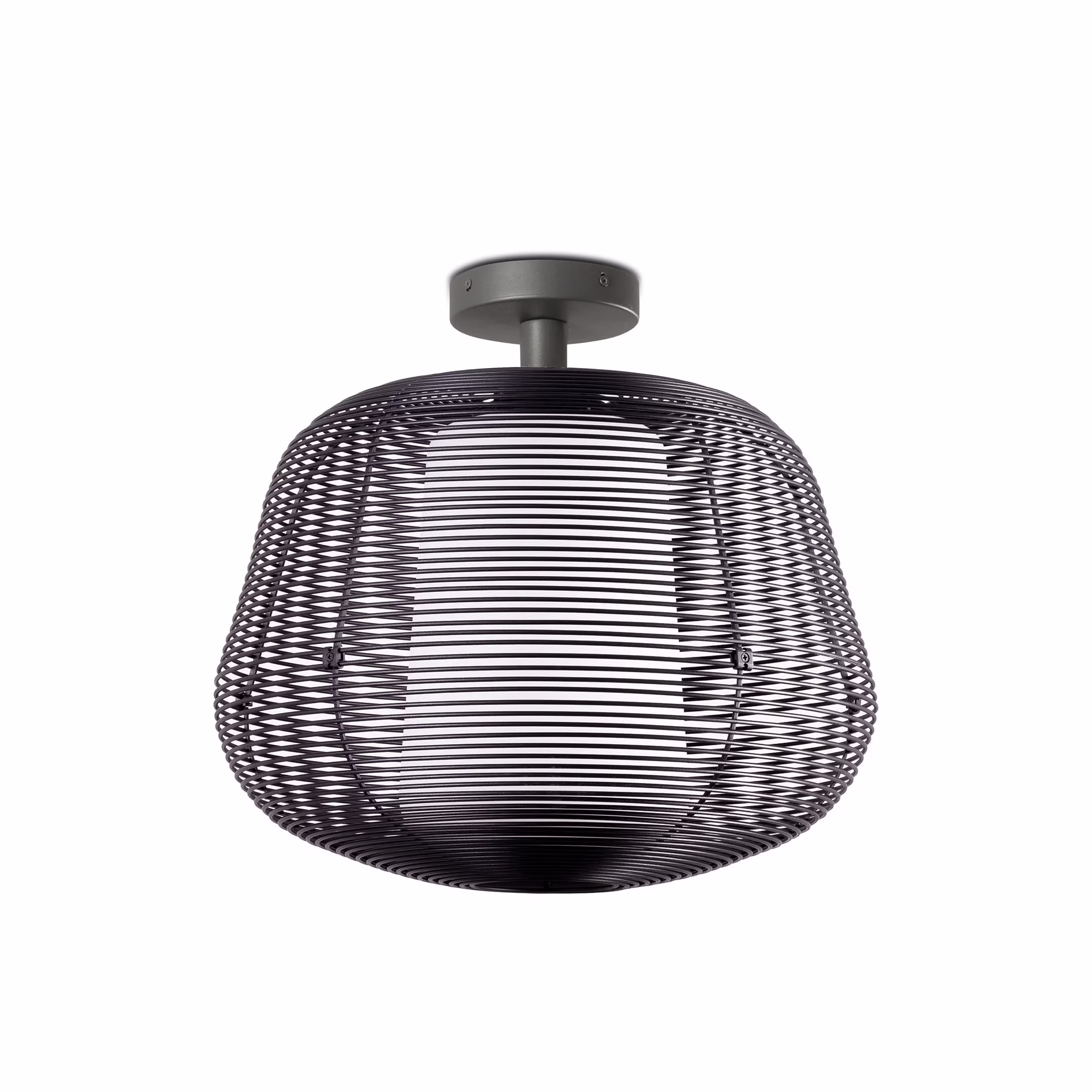NARA S Colgante fija negro 1xE27