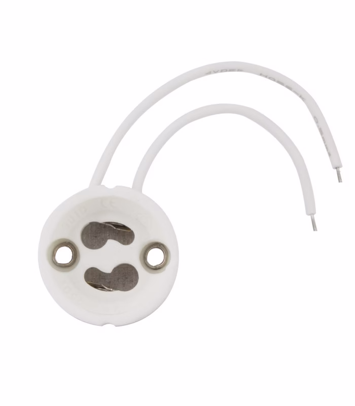 Portalámparas cerámico GU10 + cable 15cm