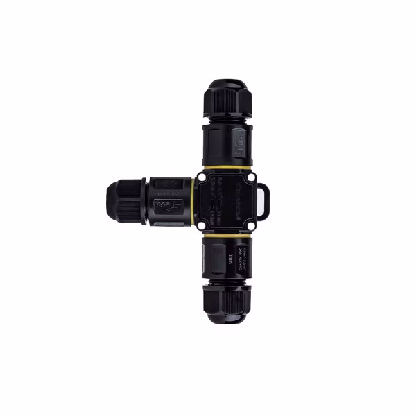 Conector estanco "T" IP68 3 hilos