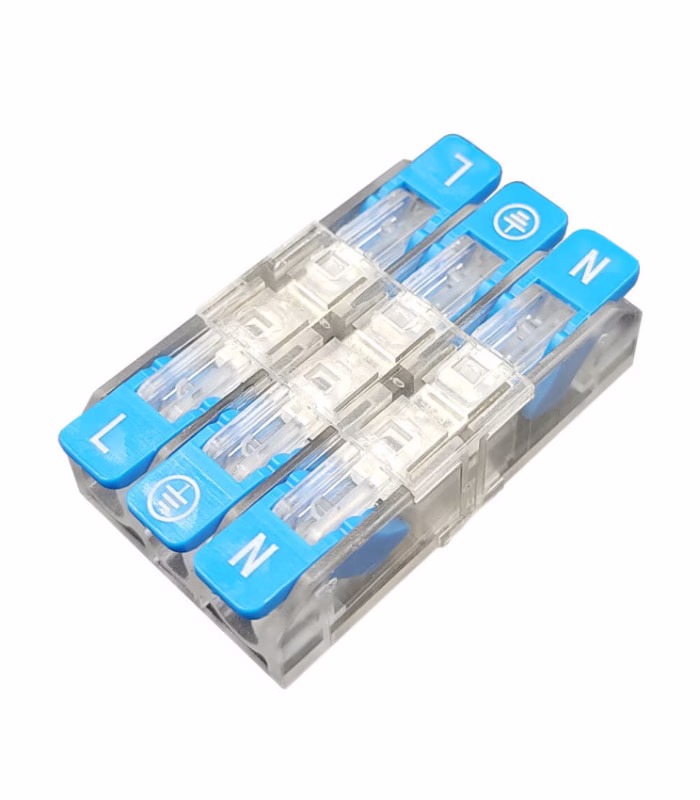 Conector rápido 3 entradas / 3 salidas de 3 polos IP20