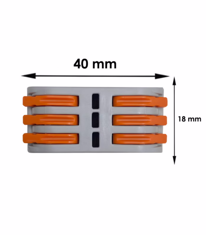 Conector rápido 3 entradas / 3 salidas de 3 polos IP20 - Imagen 4