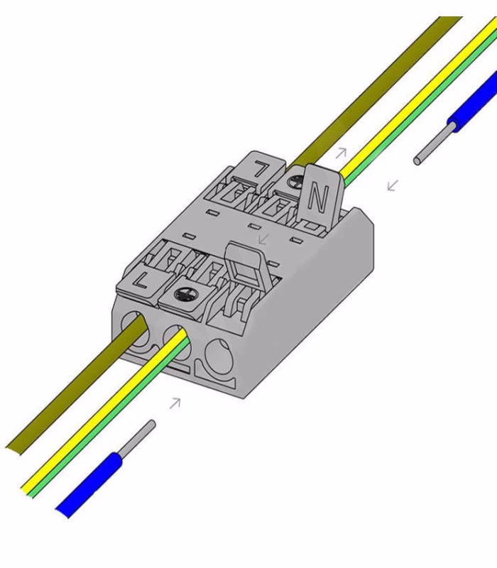 Conector rápido 3 entradas / 3 salidas de 3 polos IP20 - Imagen 2
