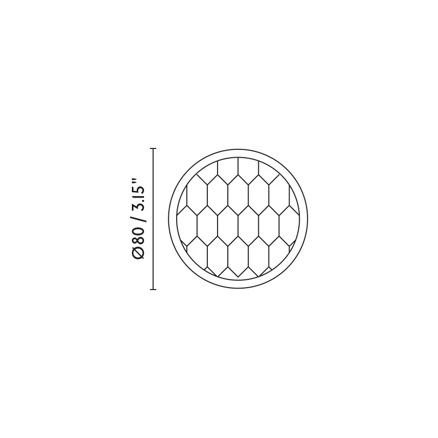FOST Accesorio honeycomb Ø80 ficha tecnica - FARO Barcelona