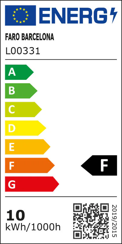 Kit de luz negro para HEY / HEYWOOD CCT dimable etiqueta energetica - FARO Barcelona