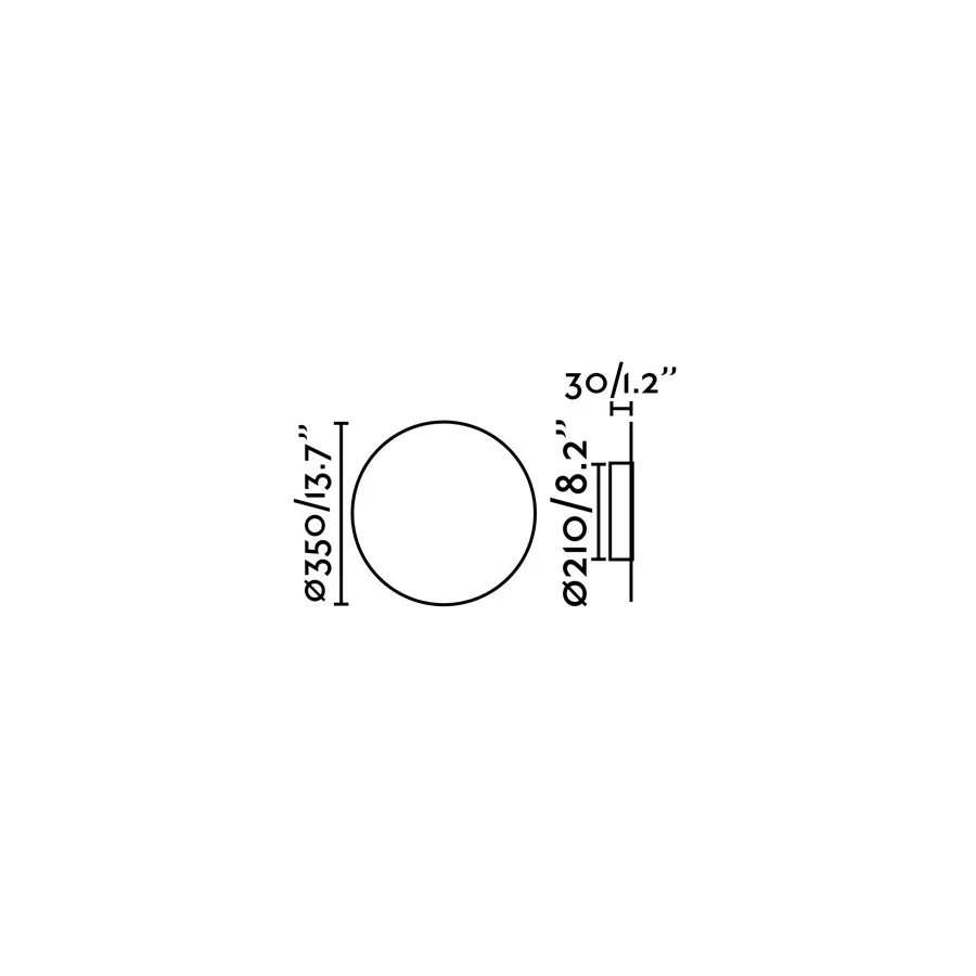 BOARD 350 Lámpara aplique negro 8W ficha tecnica - FARO Barcelona