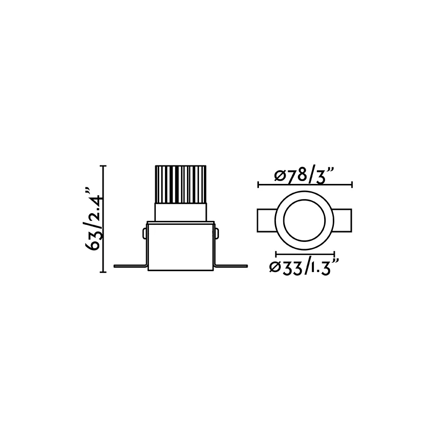 FOX Empotrable negro trimless 2700K 25° ficha tecnica - FARO Barcelona
