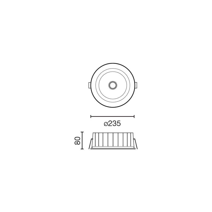 KOBO downlight blanco 25W 4000K CRI90 UGR<19 60° IP65 DALI ficha tecnica - FARO Barcelona